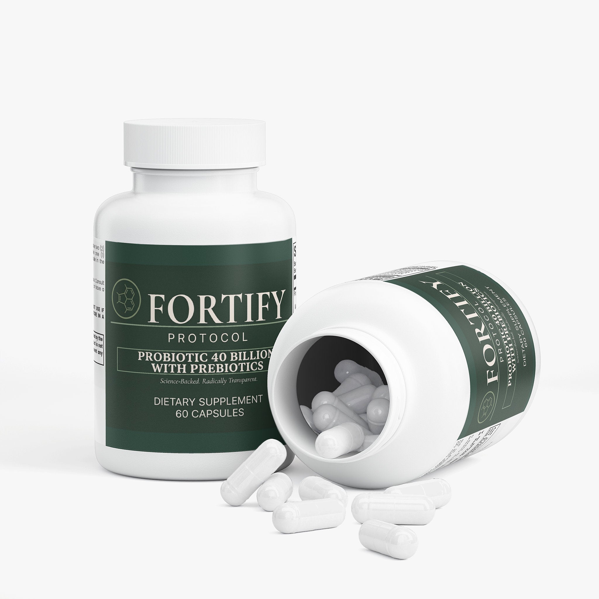 Fortify Protocol Probiotic 40 Billion with Prebiotics