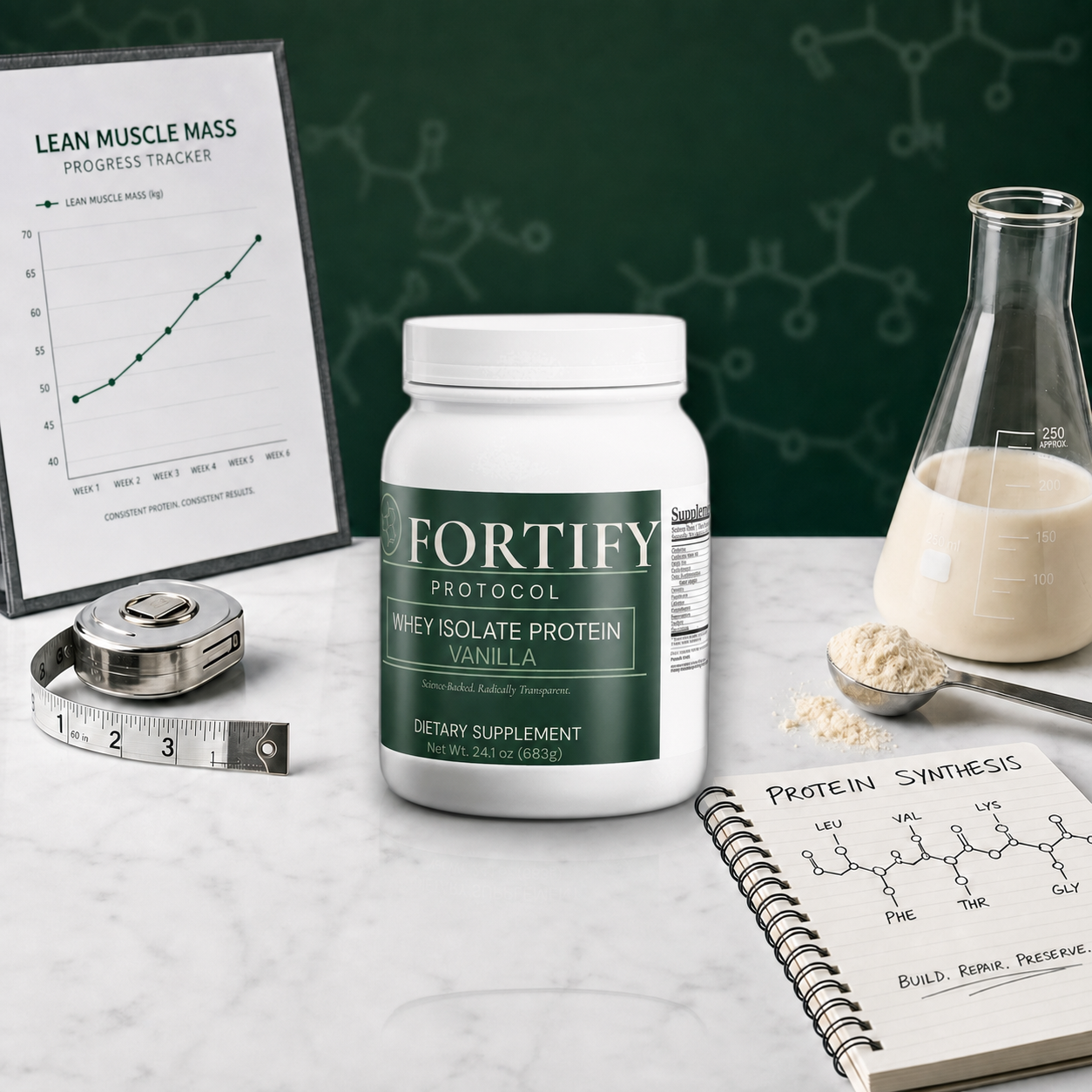 Fortify Protocol 100% Whey Protein Isolate (Vanilla)
